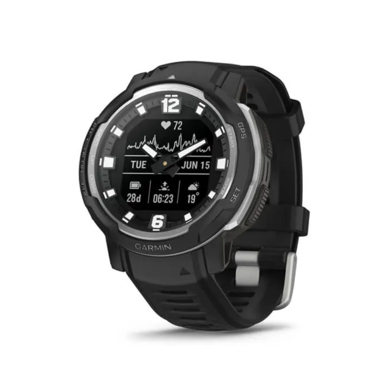 Garmin Instinct Crossover Smartwatch - Standard Edition- Black | 010-02730-03