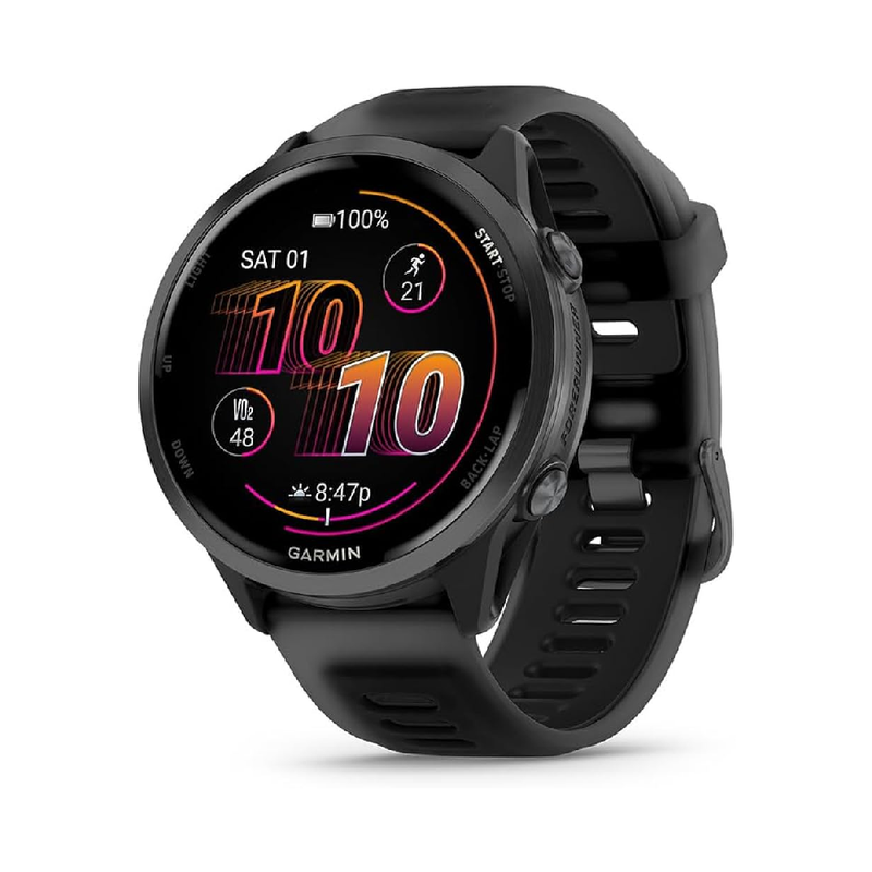 Garmin Forerunner 570 Smart Watch- 47mm Slate Grey Aluminium with Translucent Black/Black Band | 010-02971-00