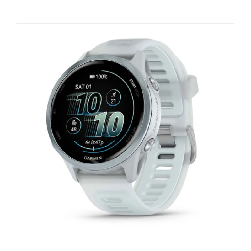 Garmin Forerunner 570 Smart Watch - 42mm Cloud Blue Aluminum with Translucent Whitestone/Cloud Blue Band | 010-02970-01