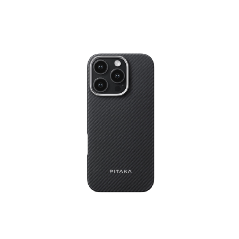 PITAKA iPhone 16 Pro Ultra-Slim Case (600D Black/Grey-Twill) | KI1601PA