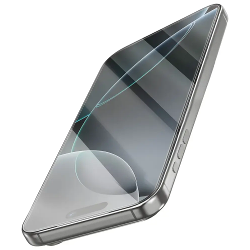 Green Lion 9H Steve HD Screen Protector, iP 17 - Black Edge/Clear | GN9HSGL17CL