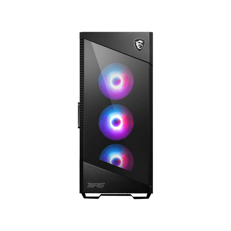 MSI MPG VELOX 100R AIRFLOW Mid-Tower PC Case - Tempered Glass - ARGB Fans - Black | 306-7G-18R27HH9