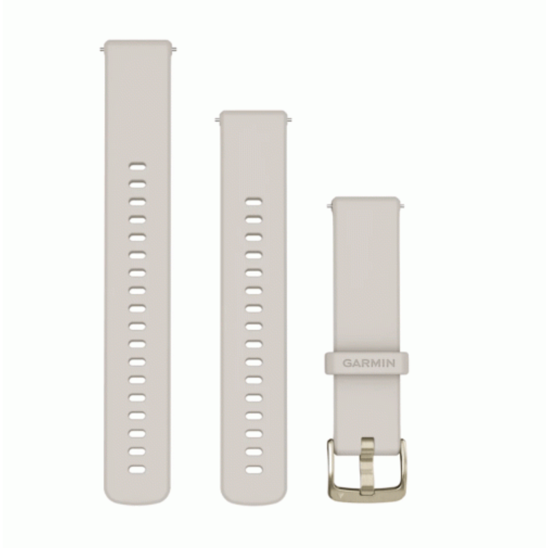 Garmin Quick Release Bands (18 mm) Ivory with Soft Gold Hardware | 010-13256-04