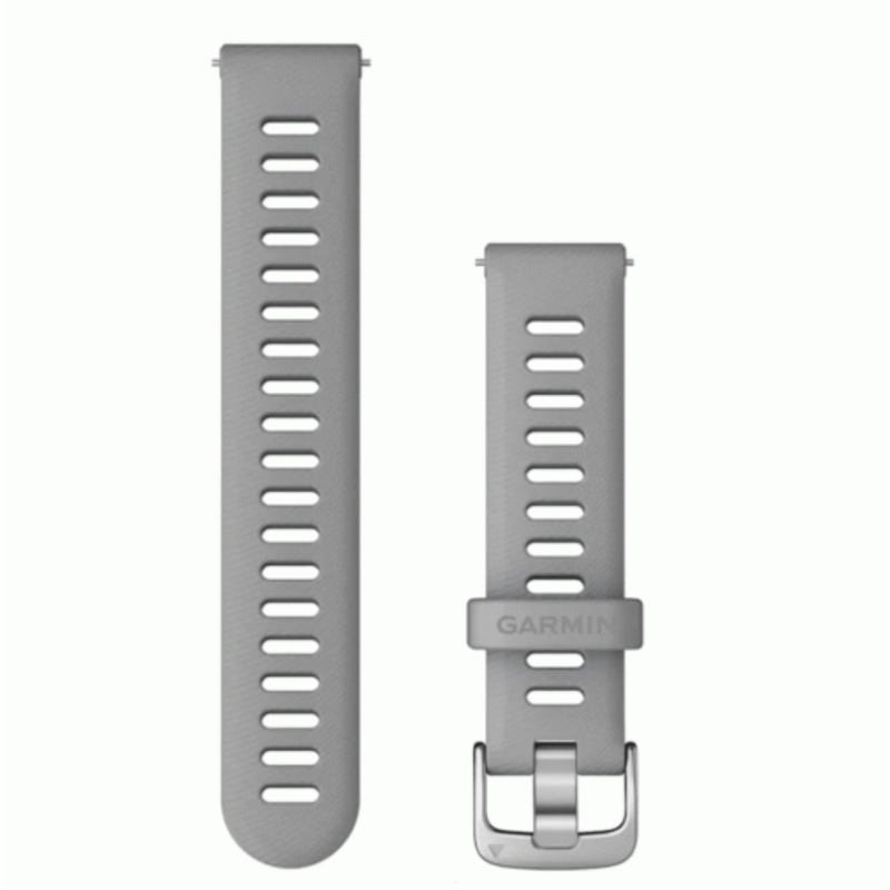 Garmin Quick Release Bands (18 mm) Powder Grey, Silver Hardware | 010-11251-3G