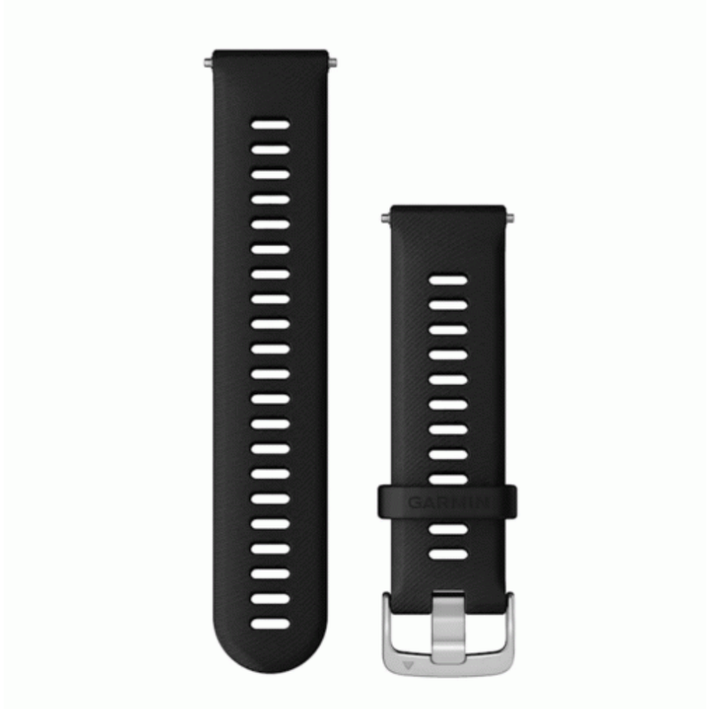 Garmin Quick Release Bands (22 mm) Black, Silver Hardware | 010-11251-3A