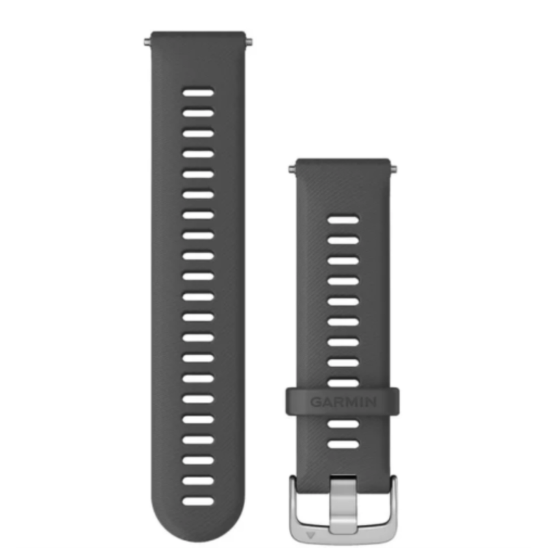 Garmin Quick Release Bands (22 mm) Gray with Silver Hardware | 010-11251-3C