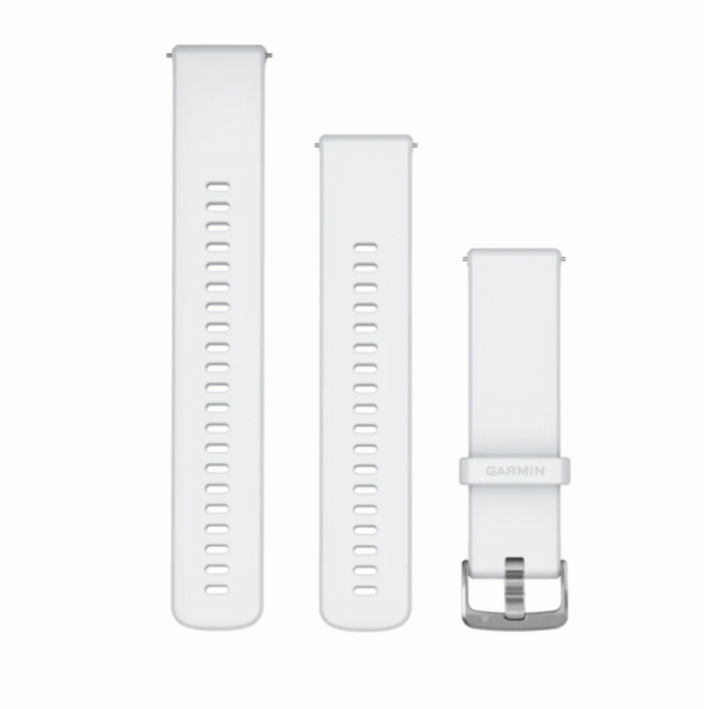 Garmin Quick Release Bands (22 mm) Whitestone, Silver Hardware | 010-13256-20