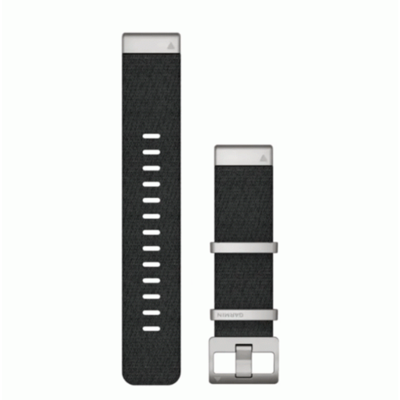 Garmin QuickFit 22 mm Jacquard-Weave Nylon Strap, Black | 010-12738-21