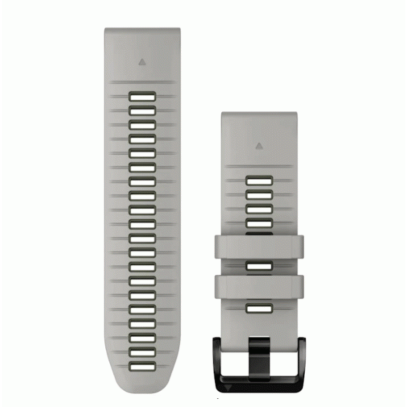 Garmin QuickFit 26mm Watch Bands Fog Gray/Moss Silicone | 010-13281-08