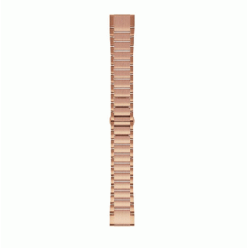 Garmin QuickFit Watch Bands for fēnix 5S Plus 20mm Stainless Steel Rose Gold Tone Silicone | 010-12739-02