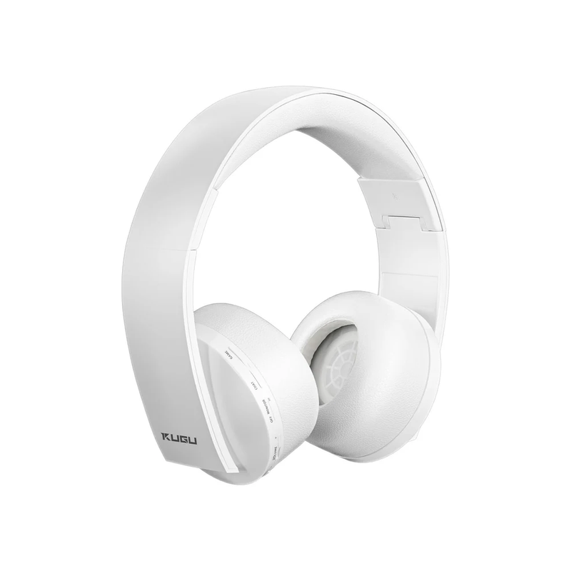 KUGU Multi-Plalform 3D Wireless Gaming Headset with 7.1 Virtual Surround Sound & Internal Microphone, For PS5, PS4, PC, Switch, and Bluetooth devices - white