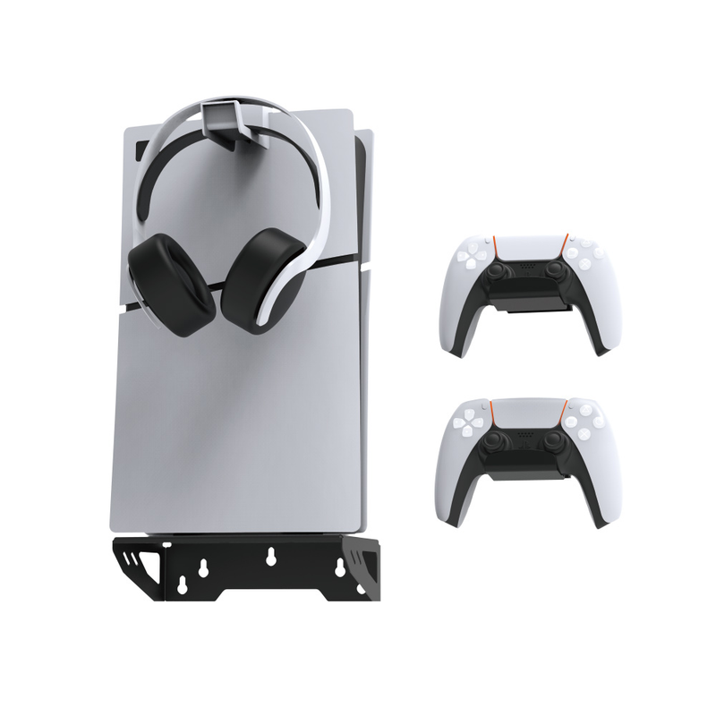 Dobe Wall mount bracket, Wall Stand For PS5 Slim & Fat Console & Controllers
