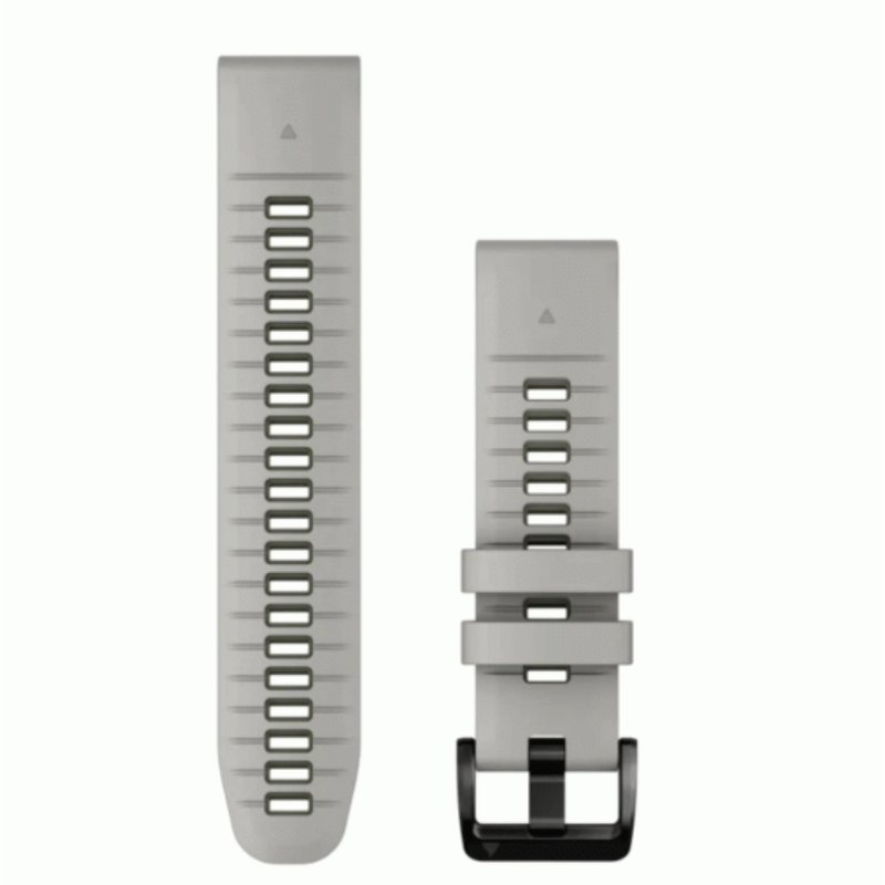 Garmin QuickFit 22 Watch Bands Fog Grey/Moss Silicone | 010-13280-08
