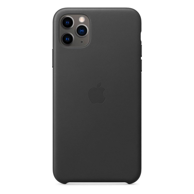 Apple iPhone 11 Pro Max Leather Case, Black | MX0E2