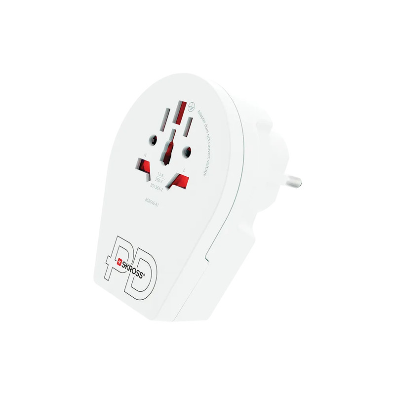 SKROSS World to Europe USB-C 20W PD Travel Adapter – Fast Charging | 1.500290