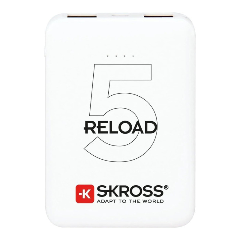 SKROSS Reload 5HP 5000mAh Power Bank with Micro USB Cable – White | 1.302169