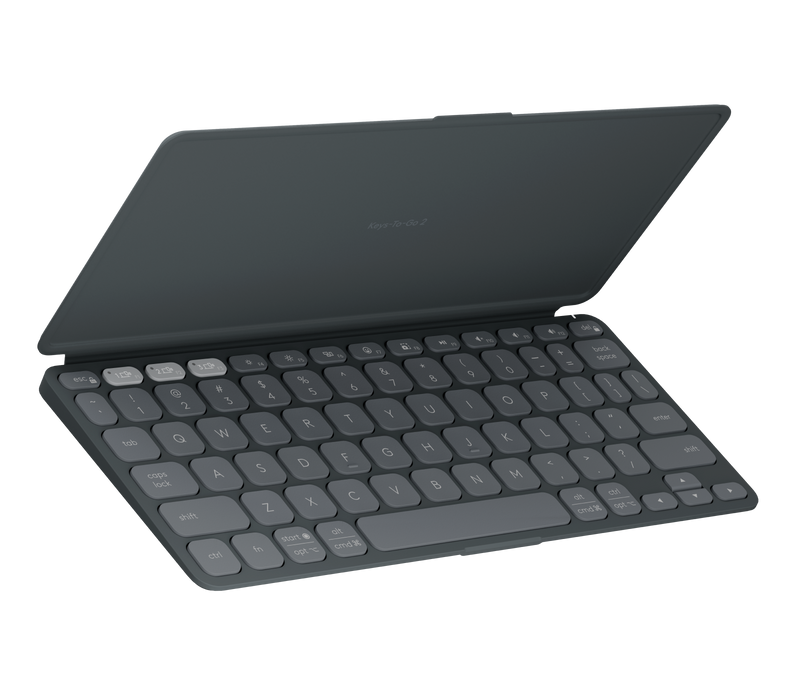 Logitech Keys-To-Go 2 Portable Bluetooth Wireless Keyboard with Built-in Cover - Graphite | 920-012917