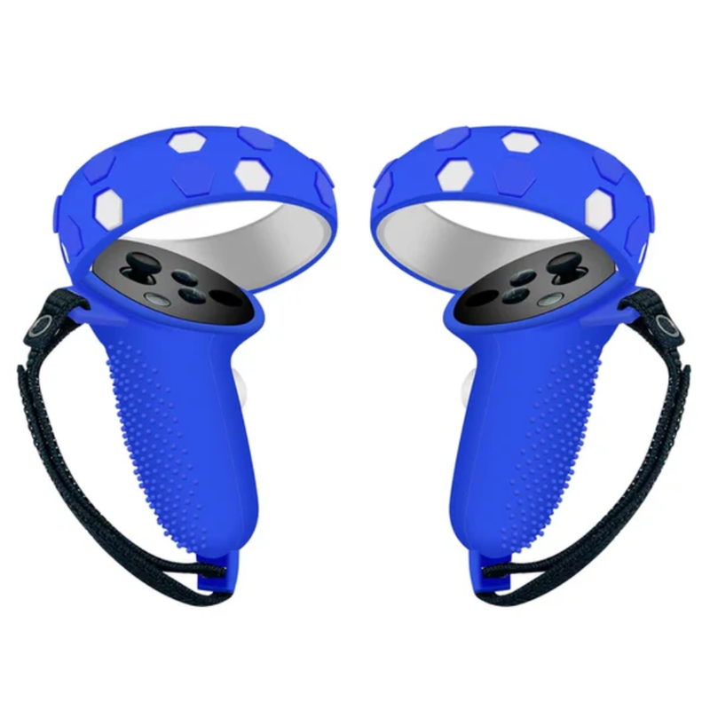 Controller Grip Cover with Handle for Meta Quest 2 - Blue