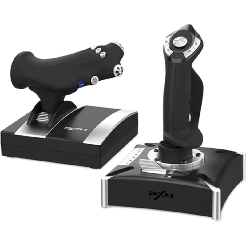 PXN 2119 Pro Flight Simulator Joystick “rocker arm unit” and “throttle valve” with Vibration Function For PS4/Xbox One/Xbox Series X|S/Windows PC
