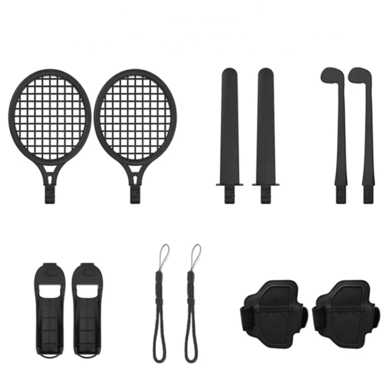 Lucky Fox 12 in 1 Sports Kit for Nintendo Switch 2 - Black