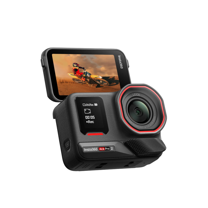 Insta360 Ace Pro 2 Standard Bundle Action Camera with Dual Battery - Black | ACEPRO2105