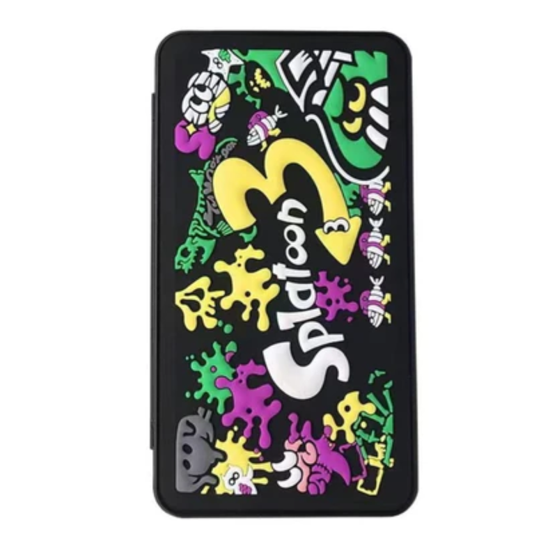 3D Pattern Game Card Case for Nintendo Switch with 24 Game Card Slots and 24 Micro SD Card Slots - Splatoon 3