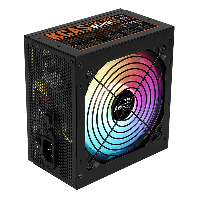 Aerocool Power Supply 850W 80PLUS ARGB GOLD | KCAS PLUS