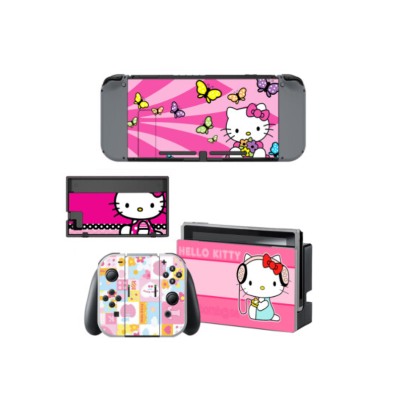 Nintendo Switch Skins & Stickers - Hello Kitty Design
