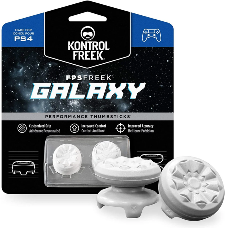 KontrolFreek Performance Thumbsticks For PlayStation 4 & PlayStation 5 - Galaxy White