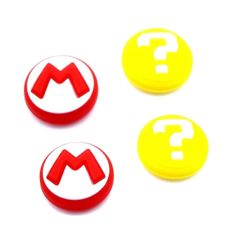 Dobe Thumb Grips For Nintendo Switch 2 Controllers (4pcs Set) - Mario/Question Block Set