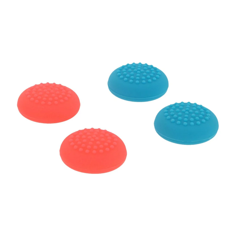 Dobe Thumb Grips For Nintendo Switch 2 Controllers (4pcs Set) - Blue/Red Set