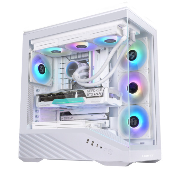 Lian Li Vector V100 Mid Tower Tempered Glass White | G99.V100RW.01