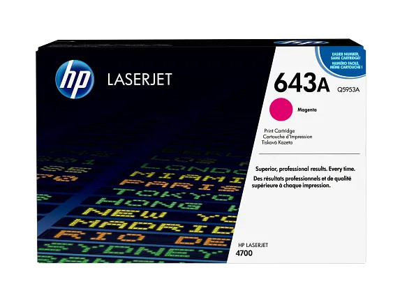 HP 643A Magenta Original LaserJet Toner Cartridge | Q5953A
