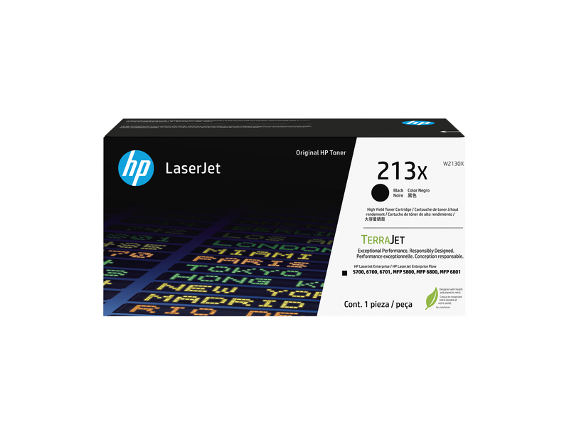 HP 213X Black Original LaserJet Toner Cartridge | W2130X