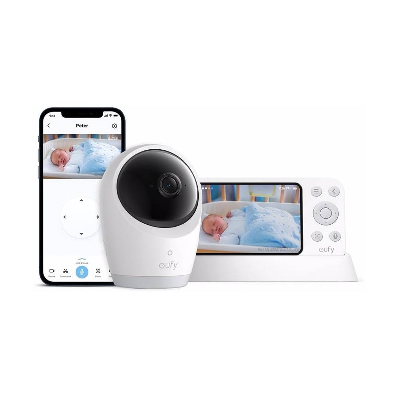 Eufy E21 Baby Monitor 4K UHD with SD Card 64GB | E8354221-64