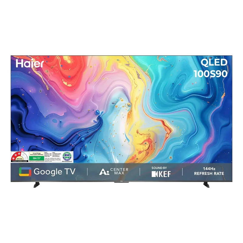 Haier 100″ Smart Mini Led Tv 4K Google Tv 144Hz Ai | H100S90FUX