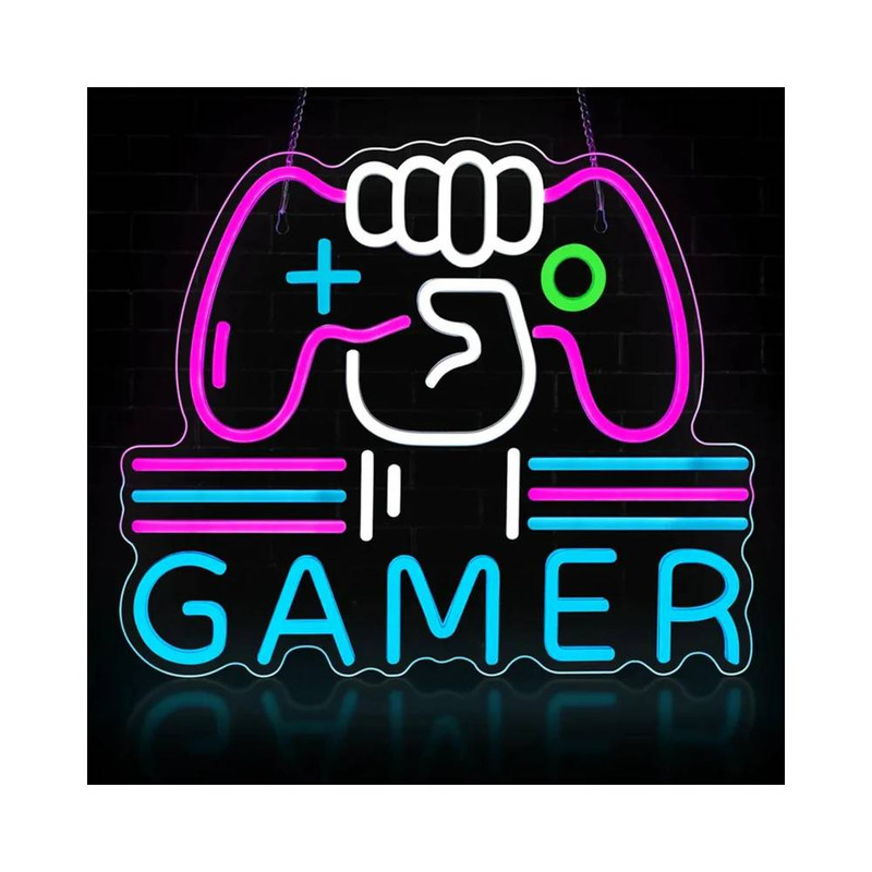 LED Light Neon Sign For Wall Decor 39×32 cm - Gamer