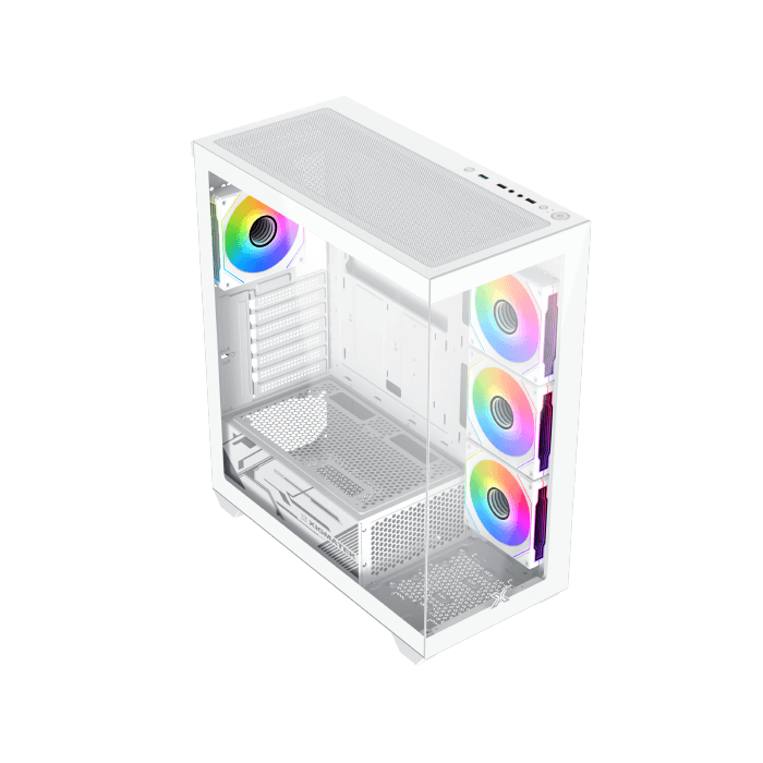 Xigmatek Blast Arctic TG E-ATX Gaming Case - White | EN46360