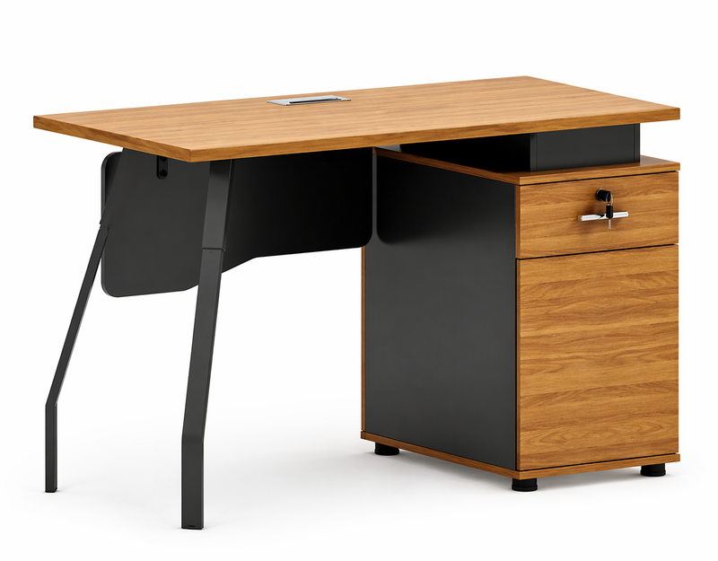 Valencia Office Desk with Storage Cabinet 1200mm | VL SN-D12420 (1200)