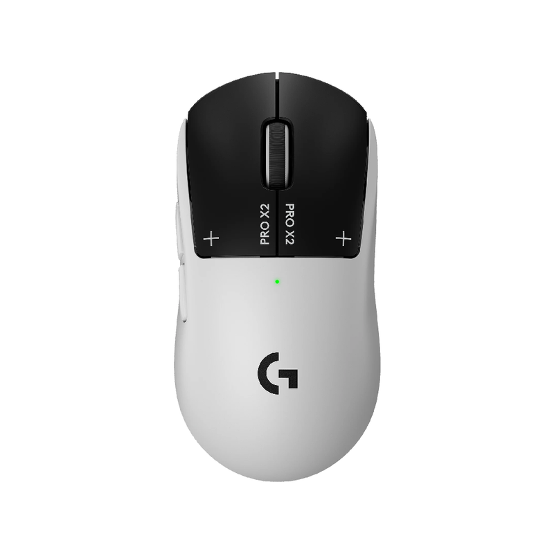 Logitech PRO X2 SUPERSTRIKE LIGHTSPEED Wireless Gaming Mouse - White & Black | 910-007700