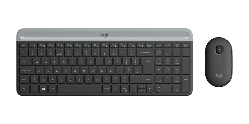 Logitech MK470 Slim Wireless Keyboard & Mouse Combo - English Layout