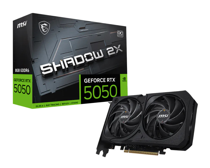 MSI GeForce RTX™ 5050 8GB SHADOW 2X OC | 912‑V538‑008