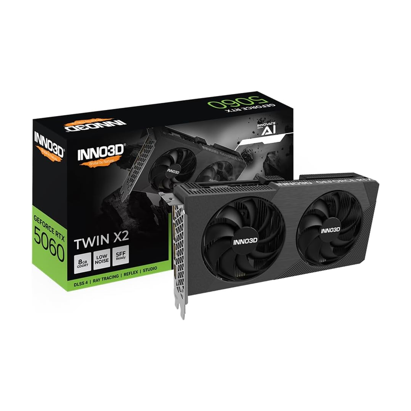 Inno3D GeForce RTX 5060 Twin X2 8GB GDDR7 | N50602-08D7-195071N