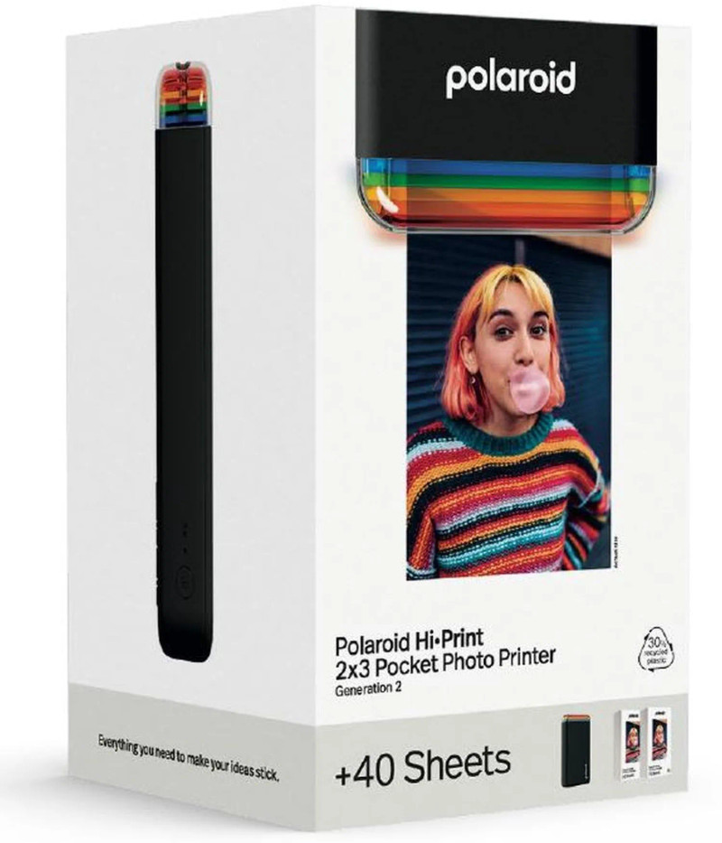 Polaroid Hi-Print 2x3 Generation 2 Everything Box - Black | POLDIGHIPR2X3BLACK