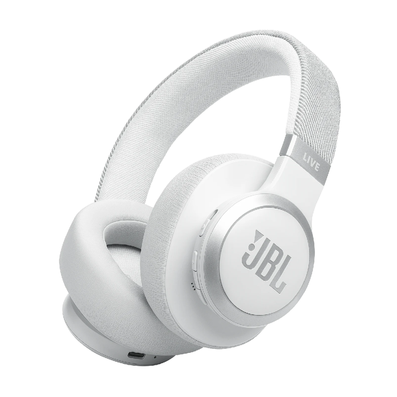 JBL Live 770NC Wireless Noise Cancelling Headphones - White | JBL-HS-LV770-WT