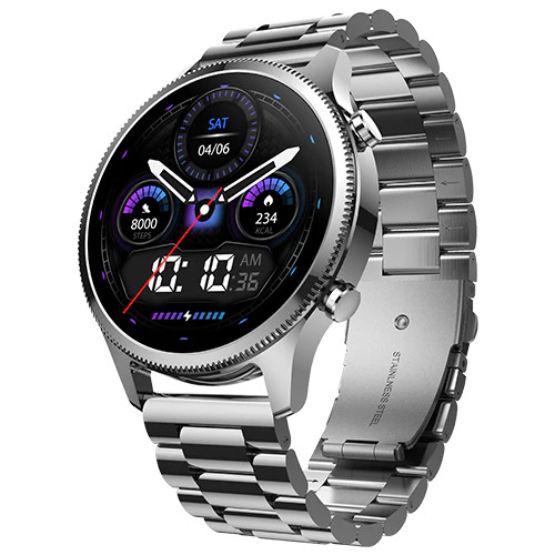 Noise NoiseFit Halo Plus Smartwatch - Elite Silver