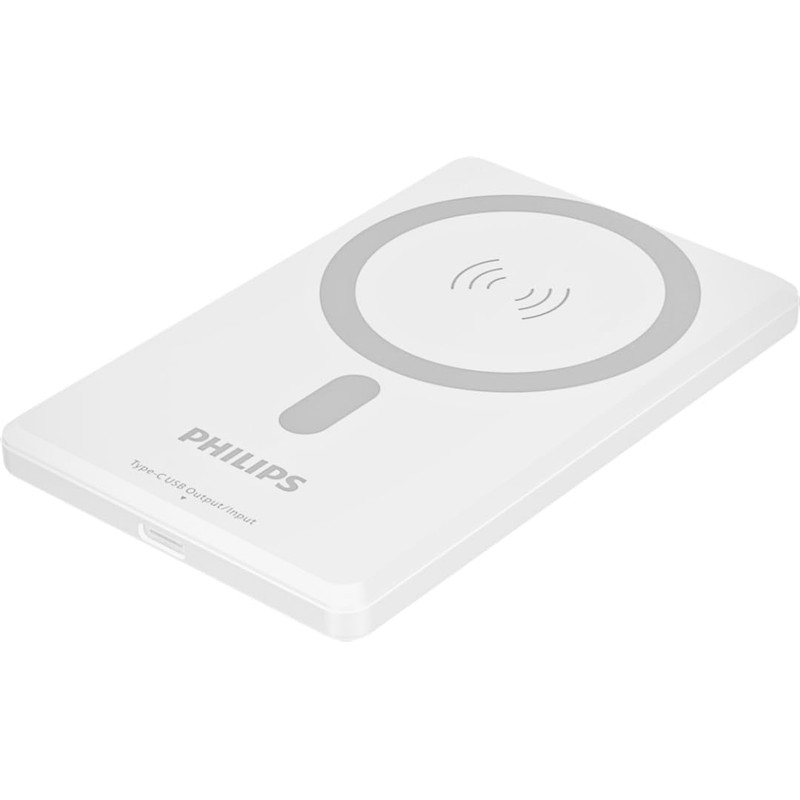 Philips Wireless Power Bank 5,000mAh - White | DLP9702CW/70
