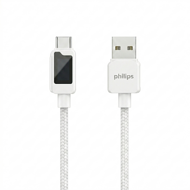 Philips USB-A to USB-C Cable 6A 1m - White | DLC5011AW/70