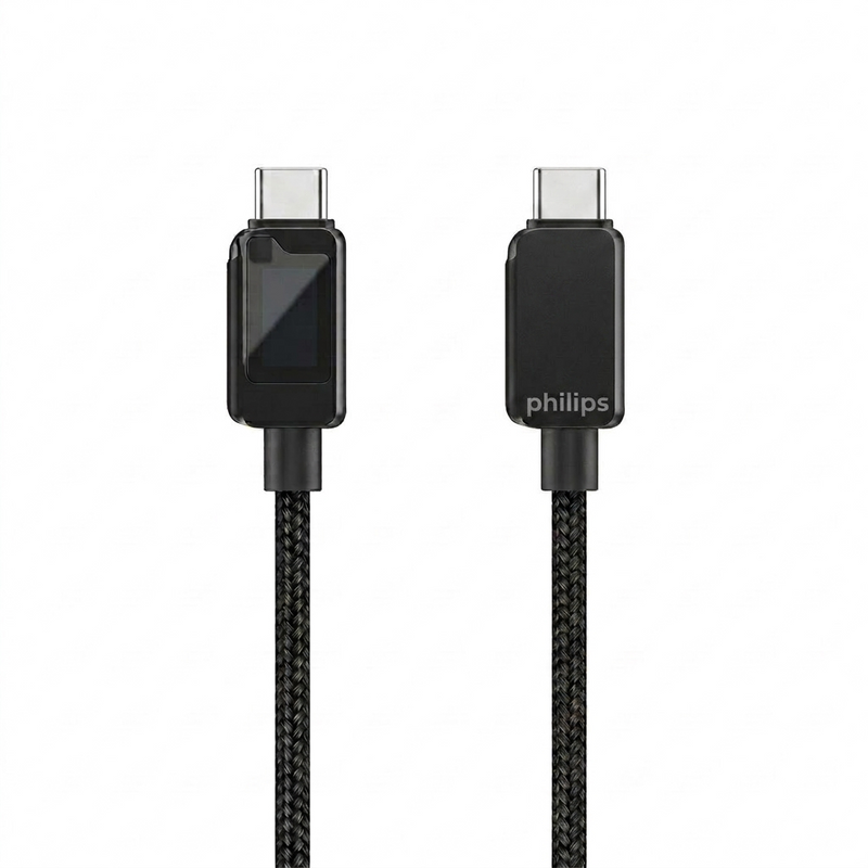 Philips USB-C to USB-C Cable 100W 1m - Black | DLC5011CB/70