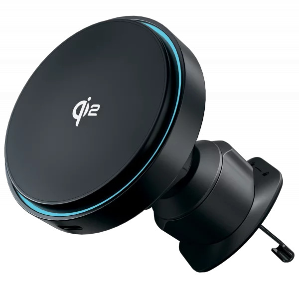 Proove Graphite Circle Qi2 15W Wireless Charging Car Holder - Black | WHSN15002001